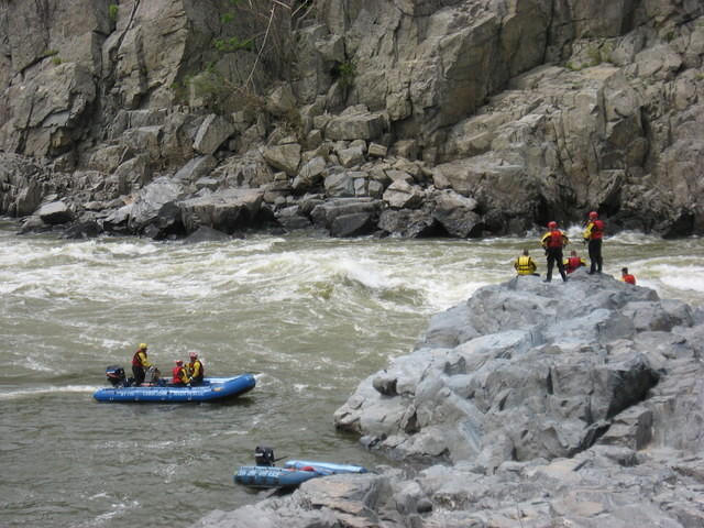 Rescue team practice at GFP