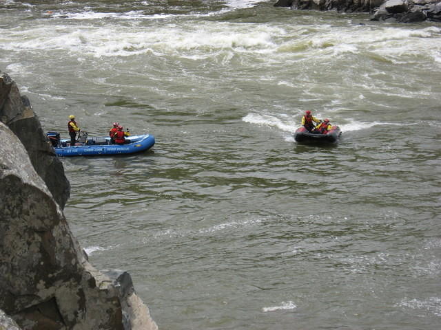 Rescue team practice at GFP