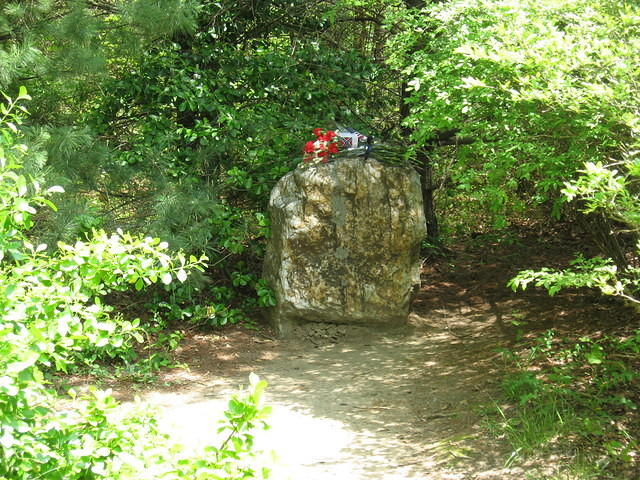 First Stonewall Jackson monument at site he came off his horse after being wounded