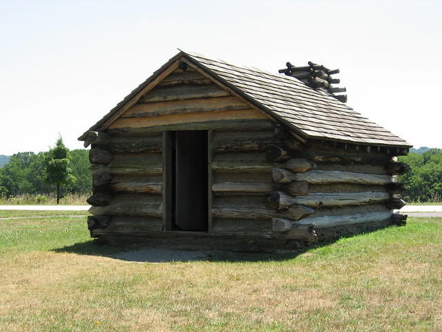 Rebuilt cabin at Valley Forge