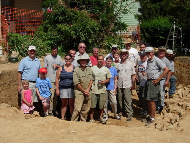 Crew on last day of dig