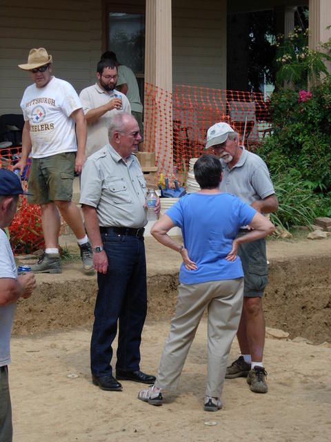 Crew on last day of dig