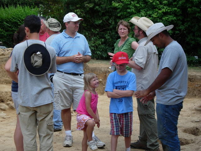 Crew on last day of dig