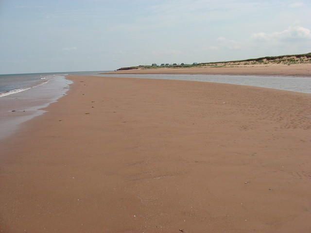 During low tide an island appears off Penderosa Beach