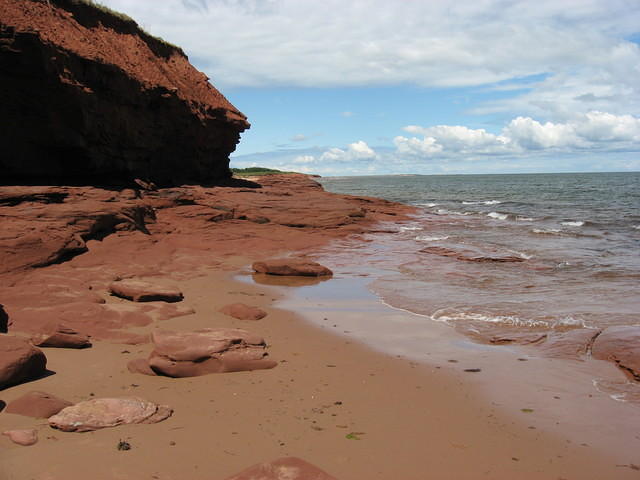 Area just past the cliff at the west end of Penderosa Beach.