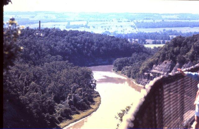 Area below dam at Letchworth State Park