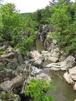 Looking down a gorge at GFP