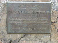 Olmsted Island marker