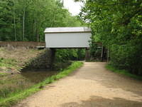 Covered bridge over canal