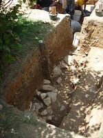 Front extension trench