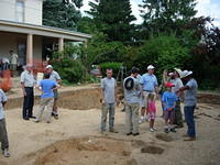 Crew on last day of dig