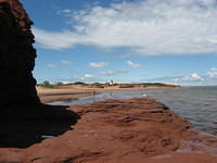 Area just past the cliff at the west end of Penderosa Beach.