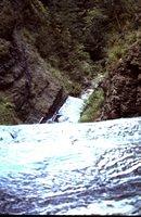 Looking down over waterfall at Letchworth State Park