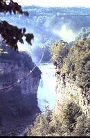 Waterfall at Letchworth State Park - Can see mist from another waterfall