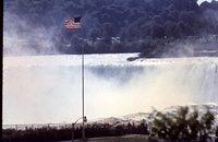 American Flag at Niagara Falls